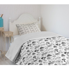 Various Types of Fungus Bedspread Set