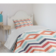 Zigzag Lines Stripes Bedspread Set