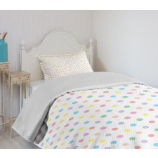 Pastel Color Blemishes Bedspread Set