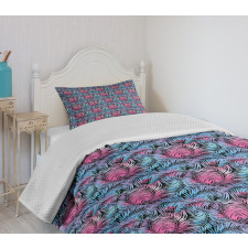 Tropic Leaves Botanical Bedspread Set