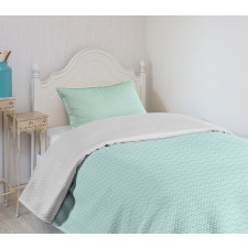 Pastel Simple Art Zigzags Bedspread Set