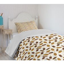 Chocolate Popsicles Bedspread Set