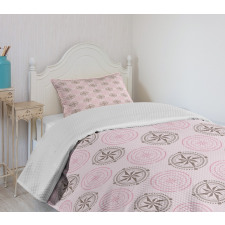 Windroses Pattern Bedspread Set