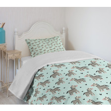 Animal and Tiny Hearts Bedspread Set