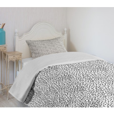 Monochrome Leopard Bedspread Set