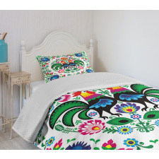 Traditional Polish Rooster Bedspread Set