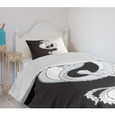 Dragon with Yin Yang Bedspread Set