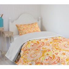 Abstract Swirling Ornates Bedspread Set