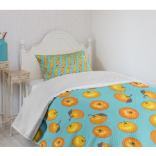 Drawn Mandarins Bedspread Set