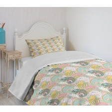 Abstract Chameleons Bedspread Set