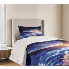 Meteorite Dock Sun Bedspread Set