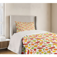 Delicious Pattern in Cartoon Bedspread Set