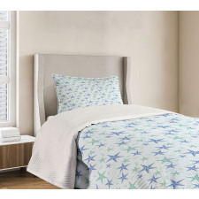 Nautical Theme Starfish Bedspread Set