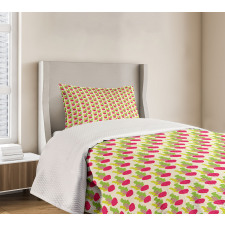 Abstract Beetroots Bedspread Set