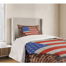 American National Flag Bedspread Set