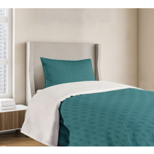 Modern Wavy Lines and Dots Bedspread Set