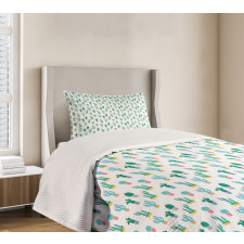 Prickle Plant in Pots Bedspread Set