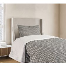 Lines Squares and Rounds Bedspread Set