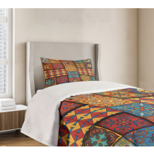 Azulejo Tile Squares Art Bedspread Set