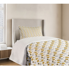 Convex and Concave Shapes Bedspread Set