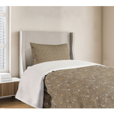 Irregular Stars and Dots Bedspread Set