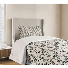 Roses and Butterflies Art Bedspread Set