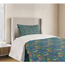 Jungle Flourishing Bedspread Set