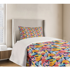 Vivid Spiral Funny Curls Bedspread Set