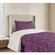 Various Spring Flowers Bedspread Set