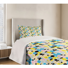 Modern Sketchy Circles Art Bedspread Set