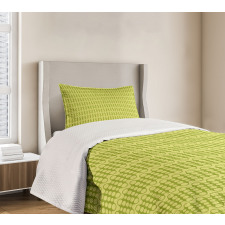 Minimalistic Green Geometry Bedspread Set