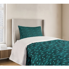 Waterfowl Birds Wave Bedspread Set