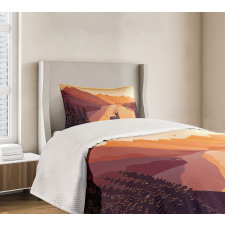 Bird Mountain Reindeer Bedspread Set