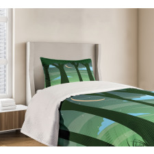 Dreamy Forest at Night Bedspread Set