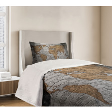 Countries Continents Bedspread Set