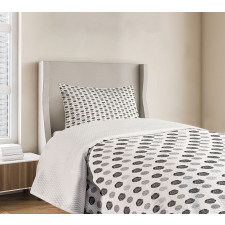 Roses Art and Dotted Rounds Bedspread Set