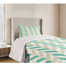 Herringbone Springtime Bedspread Set