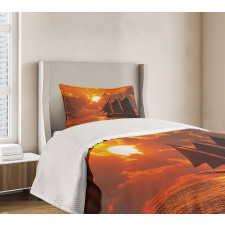 Sunset in Key Florida Bedspread Set