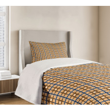 Modern Geometric Art Grid Bedspread Set