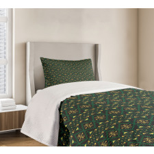 Tribal Motifs and Shapes Print Bedspread Set