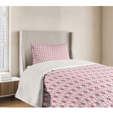 Ikat Inspired Squares Stripes Bedspread Set