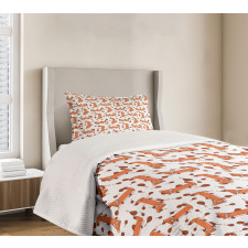 Cartoon Pattern Meat and Animal Bedspread Set