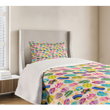 Doodle Mushroom Fairy Bedspread Set