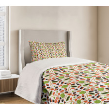 Cuisine Pattern Bedspread Set