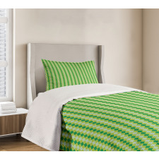 Diagonal Square Art Bedspread Set