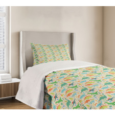 Mammal Animals Volcano Bedspread Set