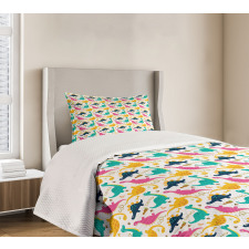 Rhythmic Dinosaurs Doodle Bedspread Set