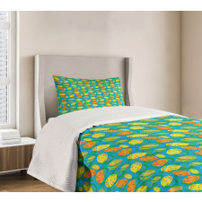 Funky Color Citrus Cartoon Bedspread Set