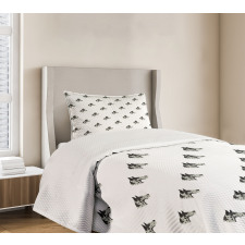 Side Look Breed Head Bedspread Set