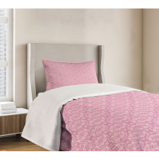 Abstract Curvy Romantic Bedspread Set